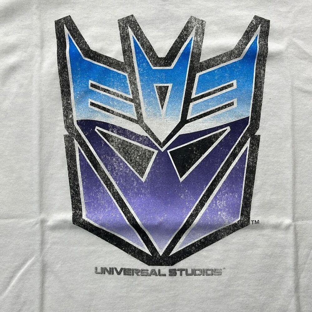 Transformers‎ Shirt Mens Medium M White Crewneck Graphic T-Shirt